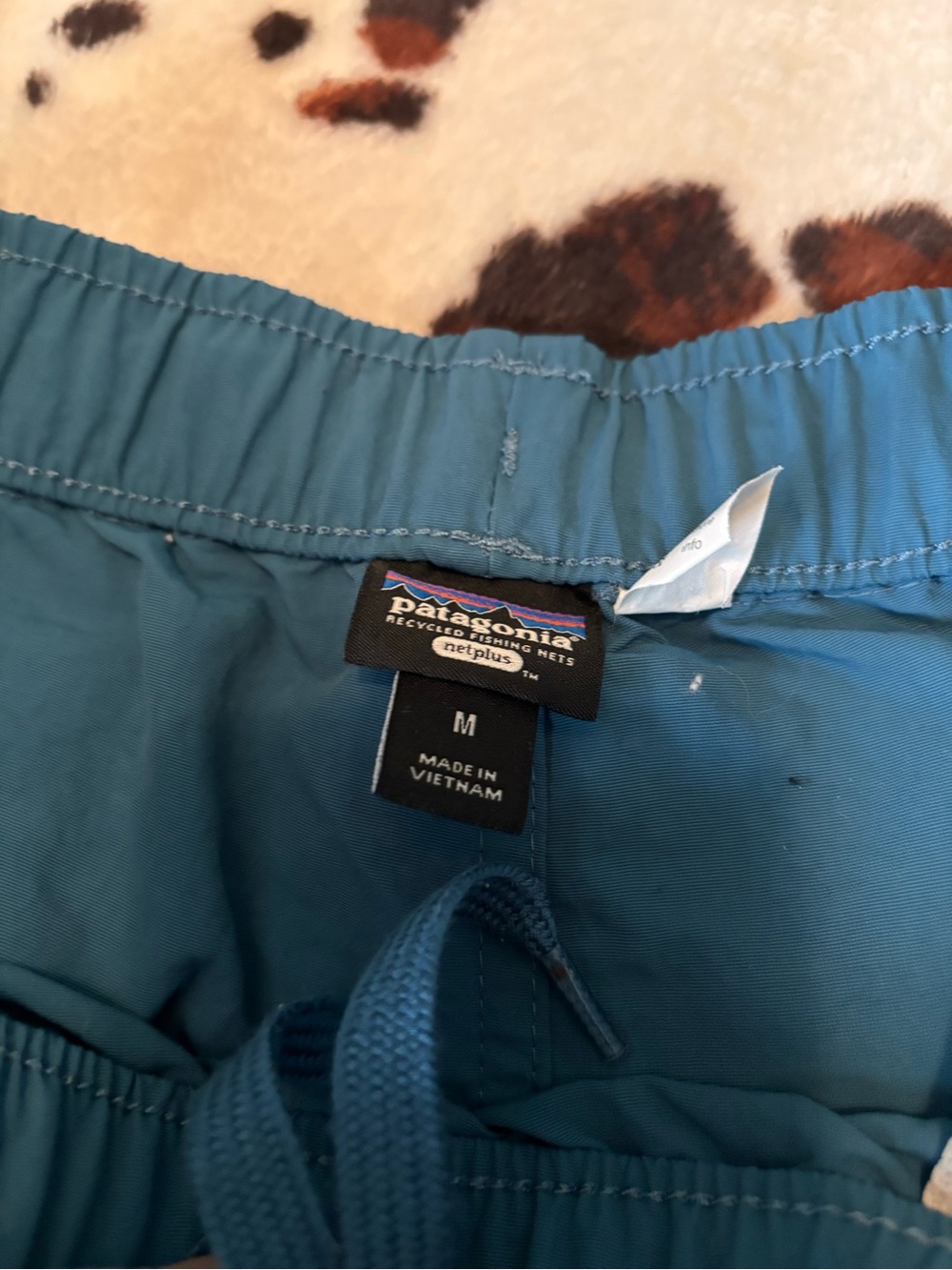 Patagonia Teal Elastic-Waist Swim/Play Shorts baggies